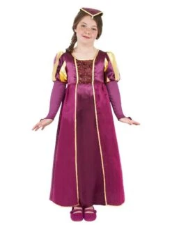 Smiffys Tudor Girl Costume, Purple