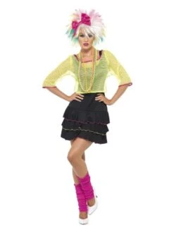 Smiffys 80s Pop Tart Costume, Black & Yellow