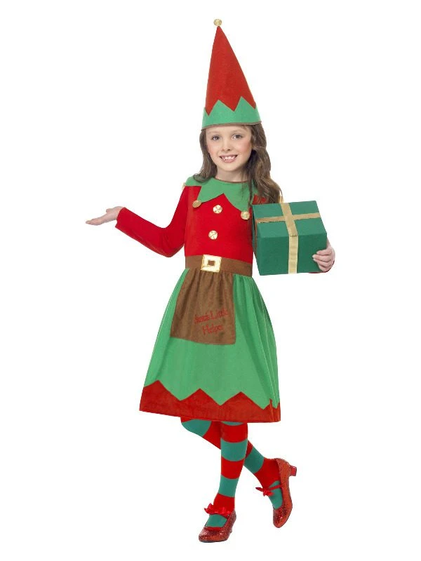 Smiffys Santa’s Little Helper Costume, Red & Green 1 Smiffys Santa’s Little Helper Costume, Red & Green