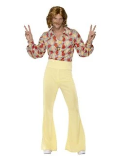Smiffys 60s Groovy Guy Costume, Patterned