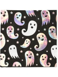 Smiffys Ghost Tableware, Party Napkins X8