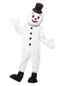 Smiffys Snowman Mascot Costume, White