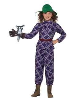 Smiffys David Walliams Deluxe Awful Auntie Costume, Purple