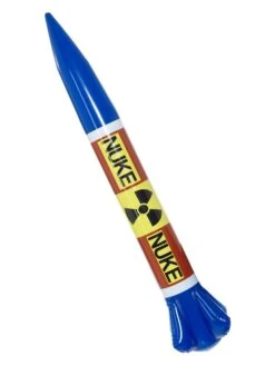 Smiffys Inflatable Nuclear Missile, Multi-Coloured