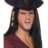Smiffys Tricorn Pirate Captain Hat, Black