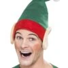 Smiffys Elf Hat, Green