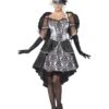 Smiffys Dark Angel Masquerade Costume, Black