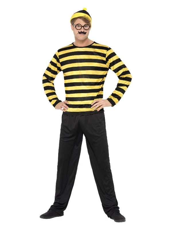 Smiffys Where’s Wally? Odlaw Costume, Black & Yellow 1 Smiffys Where’s Wally? Odlaw Costume, Black & Yellow