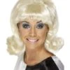 Smiffys 60s Flick-Up Wig, Blonde