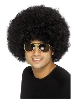 Smiffys 70s Funky Afro Wig, Black