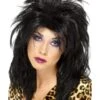 Smiffys 80s Popstar Wig, Black
