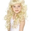 Smiffys Girl’s Princess Wig, Blonde