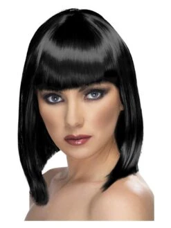 Smiffys Glam Wig, Black
