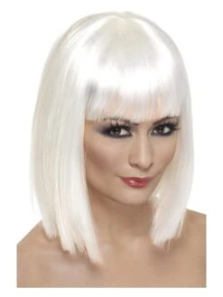 Smiffys Glam Wig, White