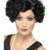 Smiffys 20s Flirty Flapper Wig, Black