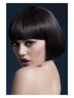 Smiffys Fever Mia Wig, Brown