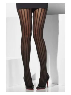 Smiffys Sheer Tights, Black