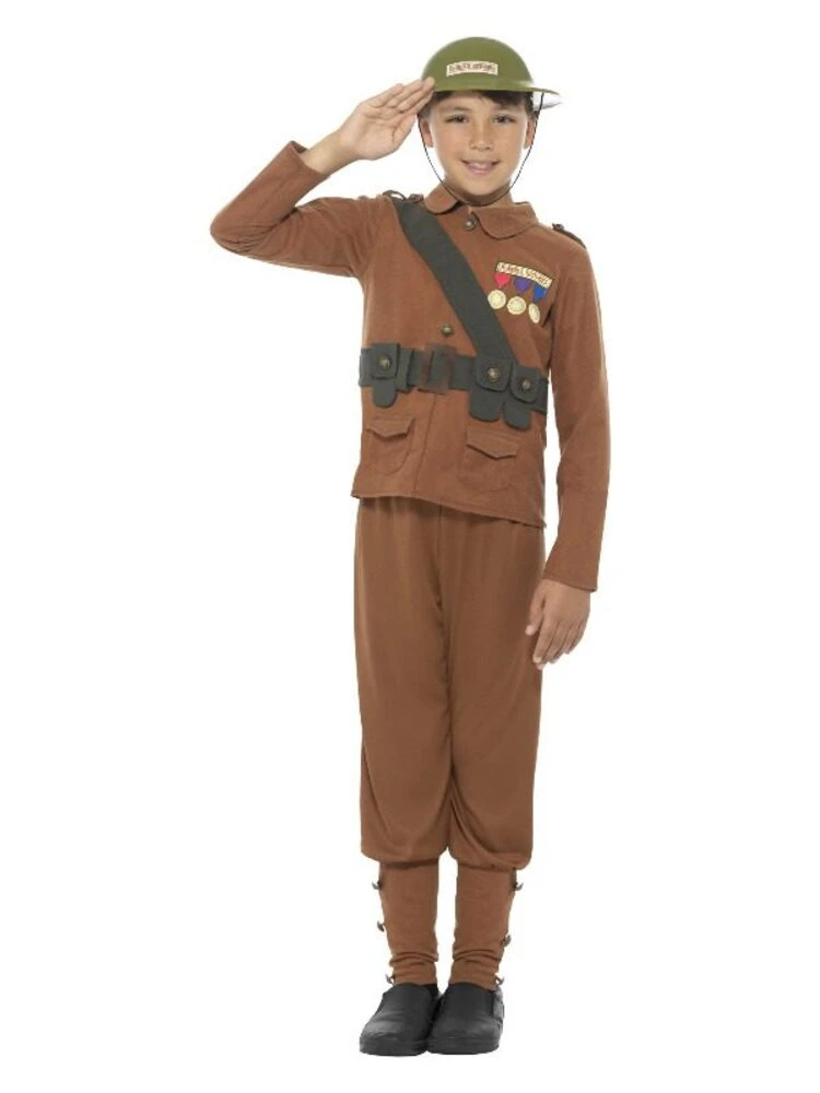 Smiffys Horrible Histories Soldier Costume, Brown 1 Smiffys Horrible Histories Soldier Costume, Brown