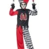Smiffys Blood Curdling Jester Costume, Black