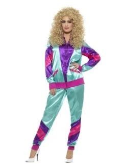 Smiffys 80s Height Of Fashion Shell Suit Costume, Female,