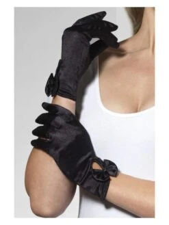 Smiffys Gloves, Short, Black