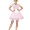 Smiffys 50s Diner Girl Costume, Pink