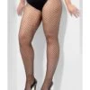 Smiffys Lattice Net Tights, Black