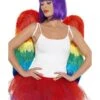 Smiffys Feather Wings, Rainbow