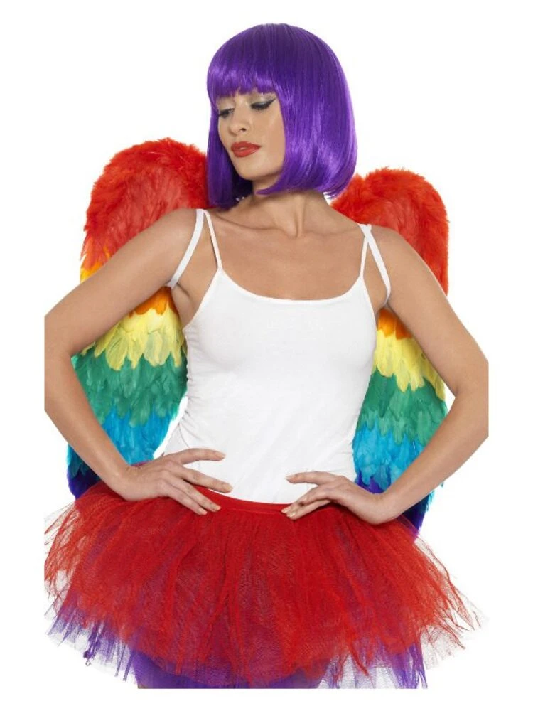 Smiffys Feather Wings, Rainbow 1 Smiffys Feather Wings, Rainbow