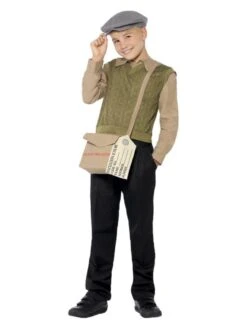 Smiffys Evacuee Boy Kit, Green