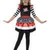 Smiffys Skully Girl Costume, Black