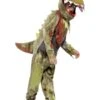 Smiffys Deluxe Deathly Dinosaur Costume, Green