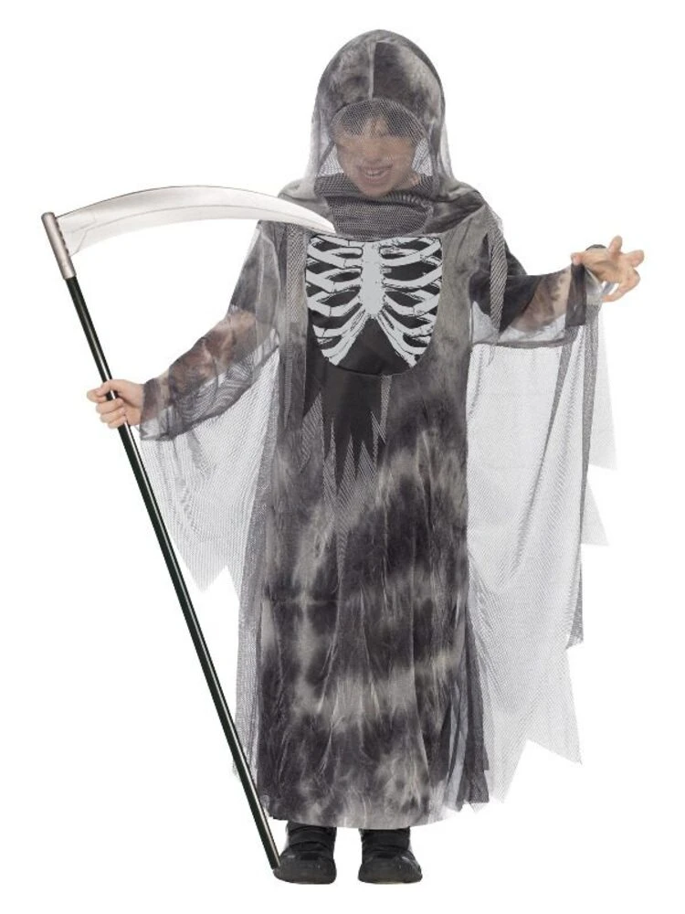 Smiffys Ghostly Ghoul Costume, Grey 1 Smiffys Ghostly Ghoul Costume, Grey