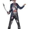 Smiffys Deluxe Jolly Rotten Pirate, Black