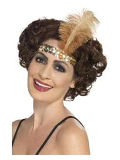 Smiffys Flapper Headband, Gold
