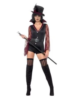 Smiffys Fever Vampire Costume, Black