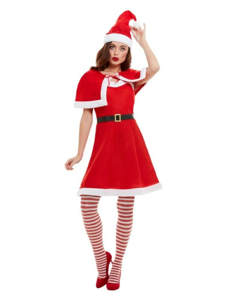 Smiffys Miss Santa Costume, Red 1 Smiffys Miss Santa Costume, Red