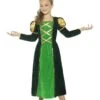 Smiffys Medieval Princess Costume, Green