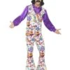 Smiffys 60s Groovy Hippie Costume, Multi-Coloured