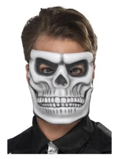 Smiffys Day Of The Dead Skeleton Mask, White