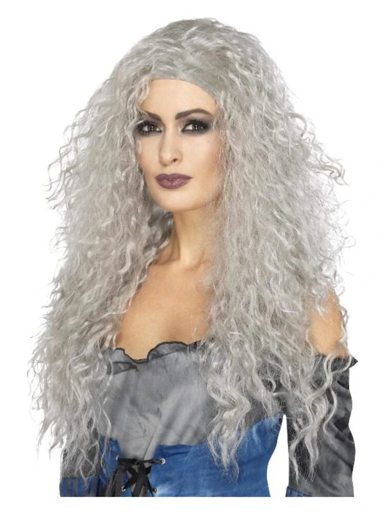 Smiffys Banshee Wig, Grey 1 Smiffys Banshee Wig, Grey