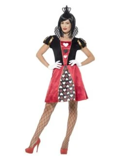 Smiffys Carded Queen Costume, Red