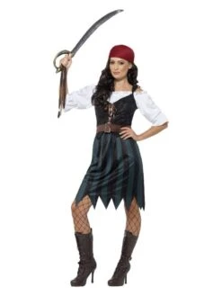 Smiffys Pirate Deckhand Costume, Blue