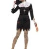 Smiffys Zombie Sister Costume, Black