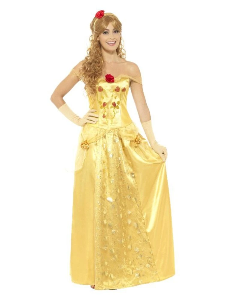 Smiffys Golden Princess Costume, Gold 1 Smiffys Golden Princess Costume, Gold