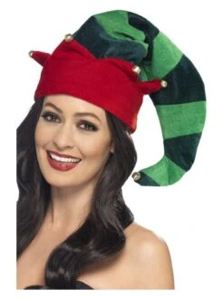 Smiffys Plush Elf Hat, Green