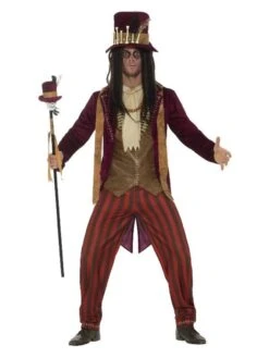 Smiffys Deluxe Voodoo Witch Doctor Costume, Red