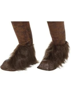 Smiffys Beast / Krampus Demon Hoof Shoe Covers, Brown
