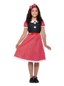 Smiffys Cute Mouse Costume, Red & White