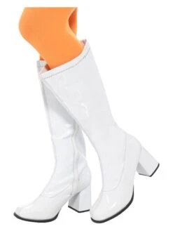 Smiffys 60s Ladies GoGo Boots, White